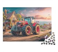 Trattore rurale Rompicapo 1000 Pezzi In Arte vivace carta Premium, Un Puzzle Per Enigma Ultra Difficile, Ideale Per Indoor Leisure Puzzle, Il Miglior Regalo Per Gli Amanti Dei Puzzle 5