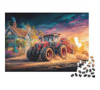 Trattore rurale Rompicapo 1000 Pezzi In Campagna sogno cartone Extra Spesso, Un Classico Puzzle A Pezzi Per Pace Interiore, Ideale Per Sfida Personale, Regalo Di Compleanno Originale 38x2