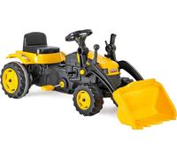 Trattore Ruspa a Pedali per Bambini 125x51x51 cm Giallo
