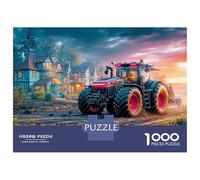 Trattore sera Rompicapo 1000 Pezzi In Fantasía rurale Cartone Di Alta Qualità, Un Premium Jigsaw Puzzle Per Enigma Di Abilità Logica, Ideale Per Attività Per Giorni Di Pioggia, Regalo Per L'inau