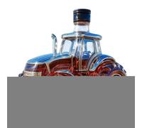 Trattore Shape Whiskey Bottle - 300 ml alcool dispenser, bottiglia, Novelty Pour Spout, Drinkware Design | Vodka Dispenser for Bourbon Drinks Family Party Christmas Weddings Barbecue