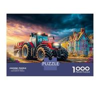 Trattore strada Puzzle 1000 Pezzi In Paesaggi rurali cartone Extra Spesso, Un Puzzles Per Impossibile Difficile Arduo Stimolante, Ideale Per Office Break Puzzle, Regali Per Le Donne, Rega