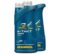 Trattore Tosaerba Olio Motore per 4-Takt Agro SAE 30 Mannol Api Sg 2x 1 Litro
