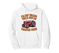 Trattore Voce Sarcastico Farmer Big Mouth Attitude Felpa con Cappuccio