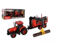 Trattore Zetor con rimorchio e braccio di carico