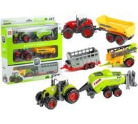 Trattori con Rimorchi Set Macchine Agricole 6 in 1