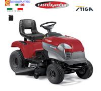 Trattorino Tagliaerba a Scoppio CASTELGARDEN Motore Benzina 586cc Rasaerba 108cm