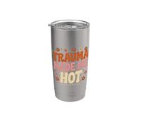 Trauma Made Me Hot Sarcasmo oscuro Bicchiere termico in acciaio inox doppia parete