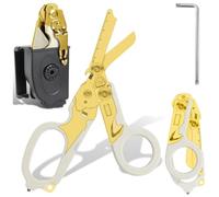Trauma Shears - Stainless Steel Emergency Response Folding Scissors With sheath, Multi-Function Tool for Outdoor Camping Tools