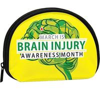 Traumatic Brain Injury Consapevolezza Mese Portamonete Portafoglio Donna e ragazza Borsa moda carina Cambia borsa Portachiavi Borsa donna regalo