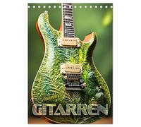 Traumhafte Gitarren (Tischkalender 2026 DIN A5 hoch), CALVENDO Monatskalender: Unvergleichliche Gitarren in einzigartigem Design, geboren aus der Fantasie