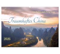 Traumhaftes China (Wandkalender 2026 DIN A2 quer), CALVENDO Monatskalender: Reise von Harbin nach Hong Kong