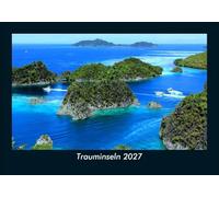 Trauminseln 2027 Fotokalender DIN A5: Monatskalender mit Bild-Motiven aus Orten und Städten, Ländern und Kontinenten