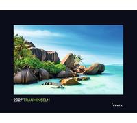 Trauminseln - KUNTH Wandkalender 2027: Hochwertiger, bildstarker Kalender mit Spiralbindung im Großformat