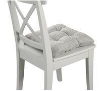 Traumnacht Cozy Set di 4 Cuscini per Sedia, Comodi Cuscini di Seduta per Sedia da Giardino, Cucina o Sala da Pranzo, per Interno ed Esterno, Beige, 38 x 38 x 6 cm