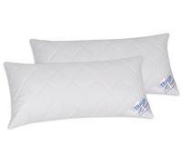 Traumnacht Cuscini Morbidi, Microfibra, colore del prodotto: Bianco, dimensioni del prodotto: 40 x 80 cm