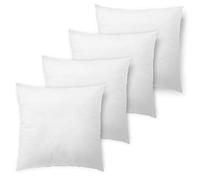 Traumnacht Cuscino Per Divano Con Imbottitura In Piuma, In Cotone, colore del prodotto: Bianco, Bianco, Set 45 x 45 cm