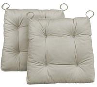 Traumnacht Dream Night Sedia Cuscino Premium Set, Cotone, Beige, dimensioni del prodotto: 38 x 40 x 7 cm, 2 unità