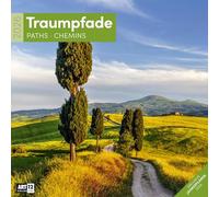 Traumpfade Broschürenkalender 2026 - 30x30 - Art12 | Beruhigender Wege-Kalender im schlanken Hochformat (aufgeklappt 30x60 cm) | Eintrage-Kalendarium