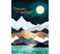 Traumwelten Posterkalender 2026: Tiere und Landschaften mit Metallic-Touch. Kunstkalender im Format 37 x 53,5 cm. Bildkalender 2026 von SpaceFrog Designs