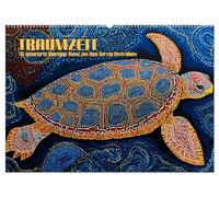 Traumzeit - KI-generierte Aborigine-Kunst aus dem Herzen Australiens (Wandkalender 2026 DIN A2 quer), CALVENDO Monatskalender: Gemalte Träume aus dem ... interpretiert im Stil der Aboriginal Dot Art