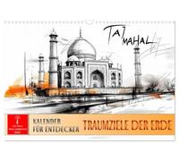 Traumziele der Erde - Kalender für Entdecker (Wandkalender 2026 DIN A3 quer), CALVENDO Monatskalender: Eine Reise um die Welt mit faszinierenden Highlights.