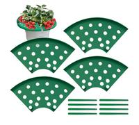 Travaglio alla fragola, set da 4 pezzi, supporto per la crescita e la protezione per il giardino, piante in vaso, fiori, rose, prati, terrazze