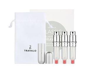 Travalo Classic vaporizzatore ricaricabile per profumi Silver 3 x 5 ml set regalo