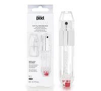 Travalo Porta Profumo Perfume Pod CRYSTAL Silver Atomizzatore per Profumo in Plastica Trasparente Argento Tecnologia di Ricarica Brevettata Genius-S