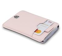 TRAVANDO Portafoglio DALLAS Sottile con RFID Protezione - Mini Porta Carte per Uomini con Clip e Custodia 12 Carte (Rosa)