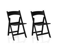 TRAVANO 1 confezione da 2 - Sedia da esterno Nero