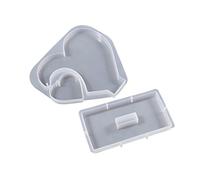 Travano Per Cuore GUUE MAPPONE DECORAZIONE DESSULE DESKTOP DESSUNO SEMI-STERESCOPICO AMORE SPILGING ORNAMENTI SILICO SILICONE PER RESINA