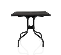 TRAVANO T1 | Tavolo da esterno 79×79 - Tavolo pieghevole Nero