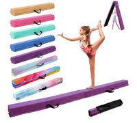 Trave Ginnastica Artistica per Casa 300/270/240 cm, SportBob Trave Pieghevole Ginnastica Portatile per Allenamento, Trave Equilibrio con Base In Gomma Antiscivolo per Bambini, Principianti e Ginnasti Professionisti
