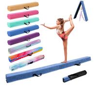 Trave Ginnastica Artistica per Casa 300/270/240 cm, SportBob Trave Pieghevole Ginnastica Portatile per Allenamento, Trave Equilibrio con Base In Gomma Antiscivolo per Bambini, Principianti e Ginnasti Professionisti