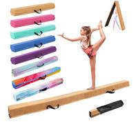 Trave Ginnastica Artistica per Casa 300/270/240 cm, SportBob Trave Pieghevole Ginnastica Portatile per Allenamento, Trave Equilibrio con Base In Gomma Antiscivolo per Bambini, Principianti e Ginnasti Professionisti