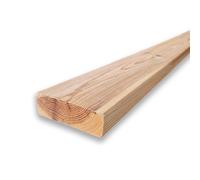 Trave in legno di pino massello da 4x11 cm, stondata e piallata, da 1 a 4 m