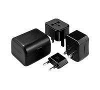 Travel Adapter, Adattatore Viaggio 3 Pezzi, Presa PC Ritardante Fiamma 50-440V, Protezione Multipla Per Overload/Surge, Ricarica Cellulare/PC In 150+ Paesi, Ideale Uomini Donne In Vacanza