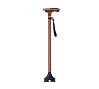 Travel Adjustable Canes and Walking Sticks for Men and Women with Led Light and Cushion Handle Mobility Aids Cane Aluminum Alloy (56-92 cm Adjustable) Cane (Color : Red Size : B)