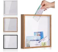 Travel Adventure Shadow Archive, 20,3 cm biglietto concerto stub memoria Caricamento dall'alto scatola dei ricordi con slot, salvadanaio trasparente, scatole con cornice di memoria