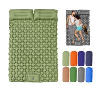 Travel Air Mattress, Waterproof Inflatable Camping Sleeping Pad, Backpacking with Foldable Design, Effortless Inflation, for Hiking, Backpacking, Fishing (Green A)