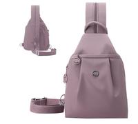 Travel Backpack Purse - Chic convertibile Anti-Theft Tote with Multiple Compartments for College Work Hiking Airplane Festivals Athletic Girls, Ampia capacità Bag per ogni giorno e uso esterno, Rosa
