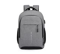Travel Backpack Splashproof Business Daybag for Laptop Notebook Work College Pack Men Women Leisure Causal Daily Bag Cloth Material, grigio chiaro , Mass Beauty