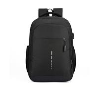 Travel Backpack Splashproof Business Daybag for Laptop Notebook Work College Pack Men Women Leisure Causal Daily Bag Cloth Material, nero, Mass Beauty