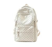 Travel Backpack, Women Waterproof Nylon Dot Bookbag Aesthetic School Bag | Waterproof Nylon Dot Design, Women Bookbag, Aesthetic Backpack, for Travel Commuting Outdoor School Adventure College Hiking