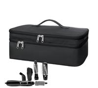 Travel Bag For Hair Styling Tools - Travel Case For Double-Layer | Heat-Resistant Curling Iron And Other Hot Toools, Large Capacity With Heat-Resistant Pad, Easy To Carry And Store,