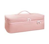 Travel Bag For Hair Styling Tools - Travel Case For Double-Layer | Heat-Resistant Curling Iron And Other Hot Toools, Large Capacity With Heat-Resistant Pad, Easy To Carry And Store,