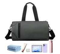 Travel Bag, Gym Duffle Pouch, Water-Resistant Design, Wet Pocket, Large Capacity, 15.35x8.66x8.66 Inches, Ideal For Weekend Getaways And Outdoor Adventures