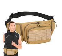 Travel Bag, Portable Fanny Pack, Utility Waist Set, Compact Design, Sturdy Material, 1 Piece, Black, Khaki, Perfect For Outdoor Fly Fishing And Hiking Necessity