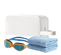 Travel Bag Toiletries, Beach Toiletry Storage Organizer, 10.24x4.13x6.3 Inches, Large-Capacity Makeup, Cosmetic Bag with Zipper, Portable Travel Accessories for Women, Men